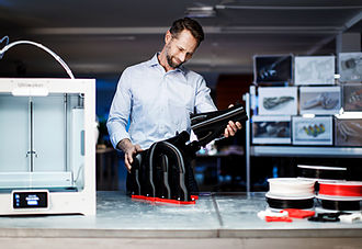 Person working on 3D printing